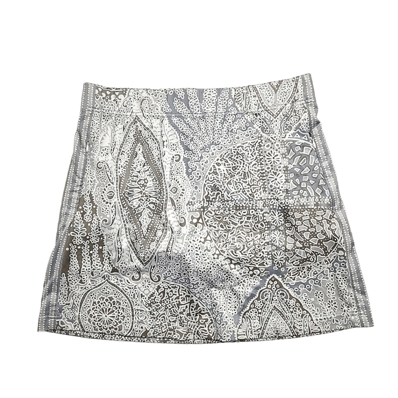 Gretchen Scott Designs Pants - Gretchen Scott Gray & Brown Print Grand Bazaar Skippy Skort